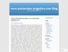 Tablet Screenshot of amsterdamartgallery.wordpress.com