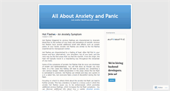 Desktop Screenshot of anxietydetails.wordpress.com