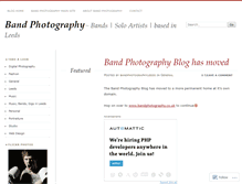 Tablet Screenshot of bandphotographyleeds.wordpress.com