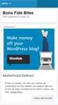 Mobile Screenshot of bonafidebites.wordpress.com