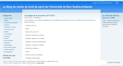 Desktop Screenshot of droitdusport.wordpress.com