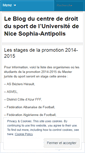 Mobile Screenshot of droitdusport.wordpress.com