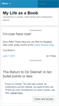 Mobile Screenshot of mylifeasaboob.wordpress.com