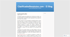 Desktop Screenshot of clasificadosparaautos.wordpress.com