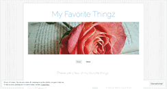 Desktop Screenshot of myfavoritethingz.wordpress.com