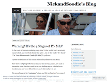 Tablet Screenshot of nickandsoodie.wordpress.com