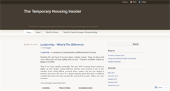Desktop Screenshot of corporatehousinginsider.wordpress.com