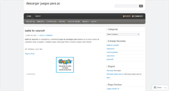Desktop Screenshot of descargarjuegosparapc.wordpress.com
