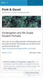Mobile Screenshot of forkandgavel.wordpress.com