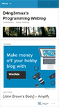 Mobile Screenshot of d4ng3rmax.wordpress.com
