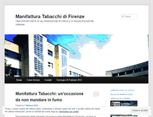 Tablet Screenshot of manifatturatabacchi.wordpress.com