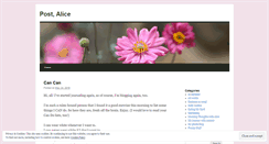 Desktop Screenshot of postalice.wordpress.com