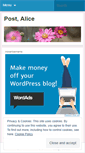 Mobile Screenshot of postalice.wordpress.com