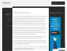 Tablet Screenshot of codegrok.wordpress.com