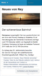 Mobile Screenshot of neuesvonney.wordpress.com