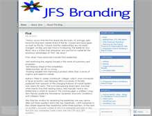 Tablet Screenshot of jfsbranding.wordpress.com