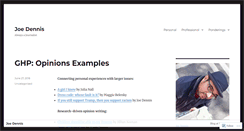 Desktop Screenshot of joedennis.wordpress.com