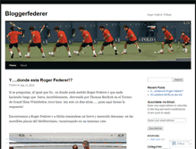 Tablet Screenshot of bloggerfederer.wordpress.com