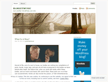Tablet Screenshot of hamletmusic.wordpress.com
