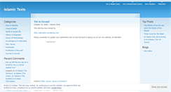 Desktop Screenshot of islamictexts.wordpress.com