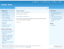 Tablet Screenshot of islamictexts.wordpress.com