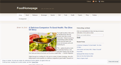 Desktop Screenshot of foodhomepage.wordpress.com