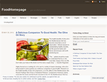 Tablet Screenshot of foodhomepage.wordpress.com