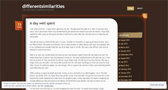 Desktop Screenshot of differentsimilarities.wordpress.com