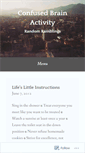 Mobile Screenshot of confusedbrainactivity.wordpress.com