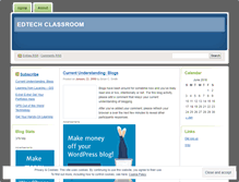Tablet Screenshot of edtechclass.wordpress.com
