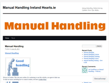 Tablet Screenshot of manualhandlingheartsafetysolutions.wordpress.com