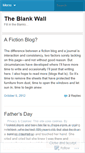 Mobile Screenshot of blankwall.wordpress.com