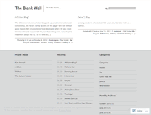 Tablet Screenshot of blankwall.wordpress.com