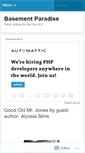 Mobile Screenshot of basementparadise.wordpress.com