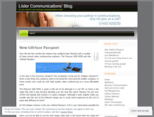 Tablet Screenshot of listercommunications.wordpress.com