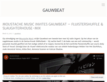 Tablet Screenshot of gauwbeat.wordpress.com