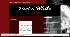 Desktop Screenshot of nichewhite.wordpress.com