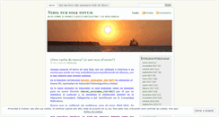 Desktop Screenshot of nihilnovum.wordpress.com