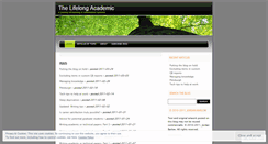 Desktop Screenshot of lifelongacademic.wordpress.com