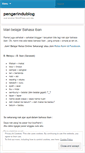 Mobile Screenshot of pengerindublog.wordpress.com