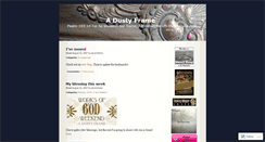 Desktop Screenshot of adustyframe.wordpress.com