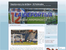 Tablet Screenshot of deportiva.wordpress.com