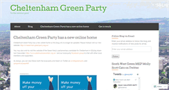 Desktop Screenshot of cheltenhamgreenparty.wordpress.com