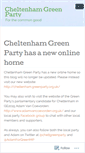 Mobile Screenshot of cheltenhamgreenparty.wordpress.com