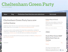 Tablet Screenshot of cheltenhamgreenparty.wordpress.com