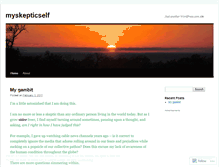 Tablet Screenshot of myskepticself.wordpress.com