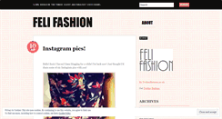 Desktop Screenshot of felifashion.wordpress.com