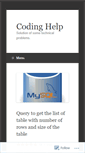 Mobile Screenshot of codinghint.wordpress.com