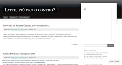 Desktop Screenshot of latteprocontro.wordpress.com