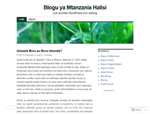 Tablet Screenshot of mtanzaniahalisi.wordpress.com